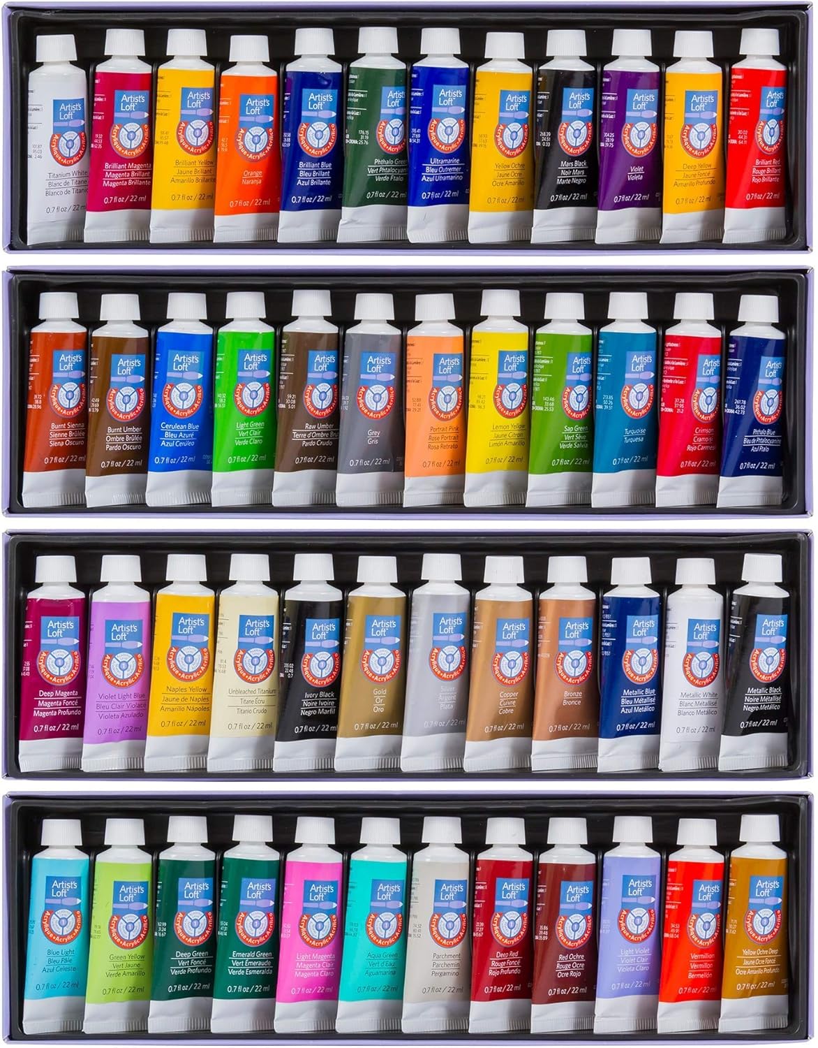 48 Piece Acrylic Paint Set