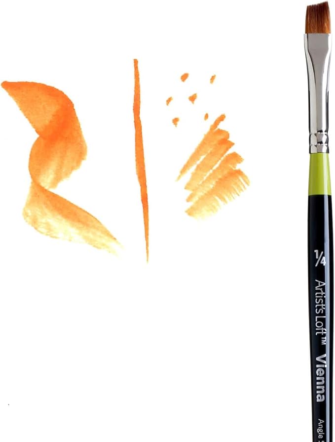 Artist's Loft Golden Taklon Short Handle Brushes